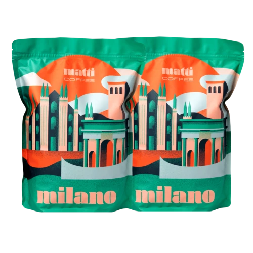 Zestaw kawa milano 2x1000g