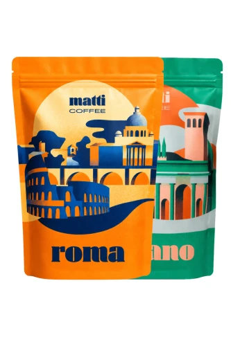 Zestaw kawa Roma + Milano 2000g