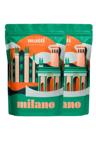 Zestaw kawa milano 2x1000g